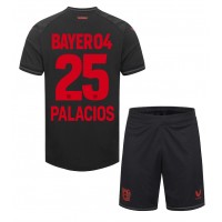 Bayer Leverkusen Exequiel Palacios #25 Heimtrikotsatz Kinder 2023-24 Kurzarm (+ Kurze Hosen)